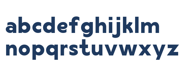 Manford Sans Free Bold Lowercase