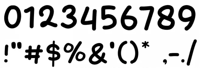 Mang Gondrong Schriftart Anderer Schreiben