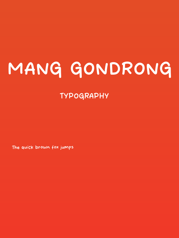 Mang Gondrong Poster