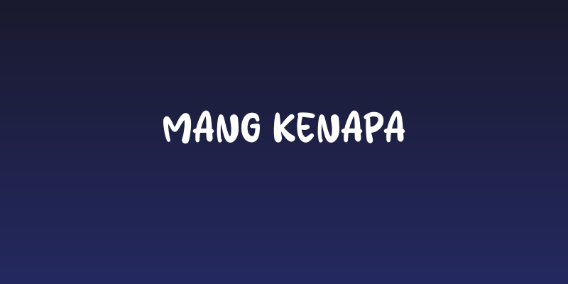 Mang Kenapa Social Header