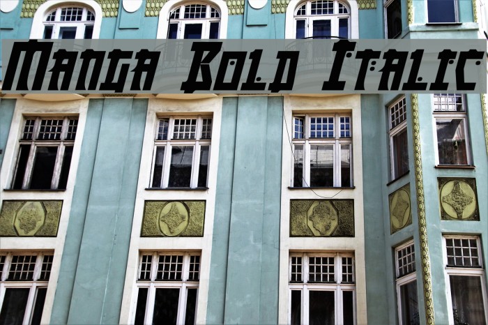 Manga Bold Italic Example 1