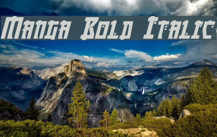 Manga Bold Italic Example 3