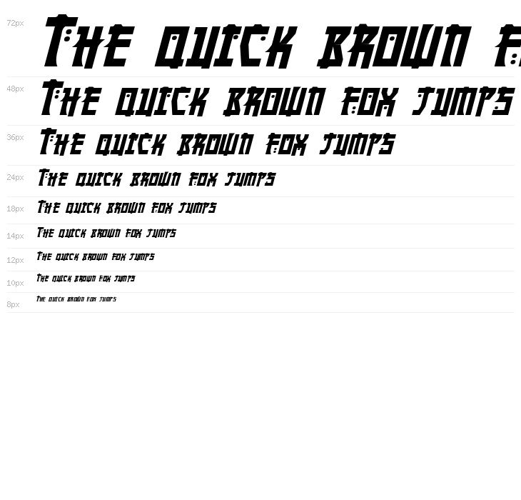 Manga Bold Italic Waterfall