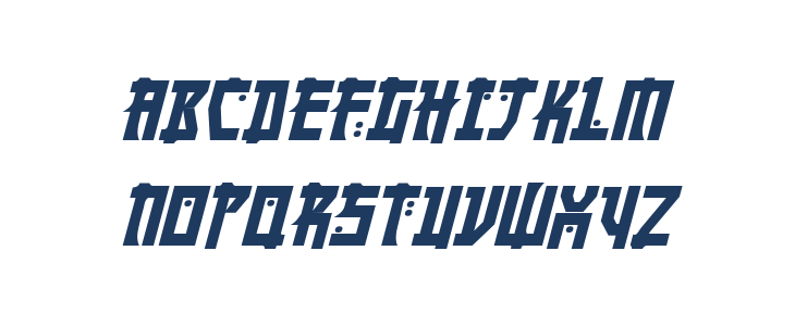 Manga Bold Italic Lowercase