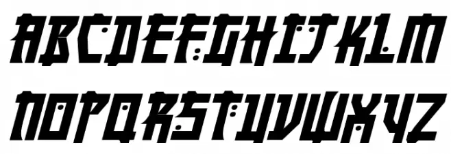 Manga Bold Italic Fuentes MINÚSCULAS