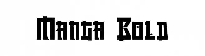 Manga Bold  font caratteri gratis