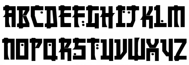 Manga Bold Schriftart Groß