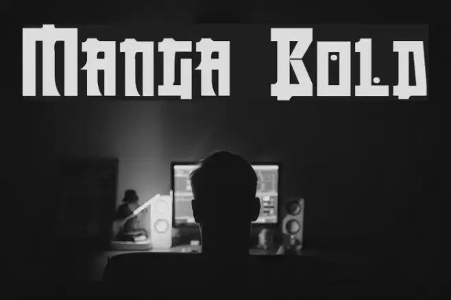 Manga Bold Font examples