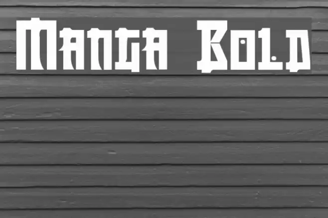 Manga Bold Font examples