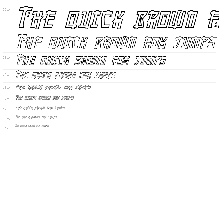 Manga Hollow Italic Waterfall