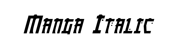 Manga Italic  Descarca Fonturi Gratis