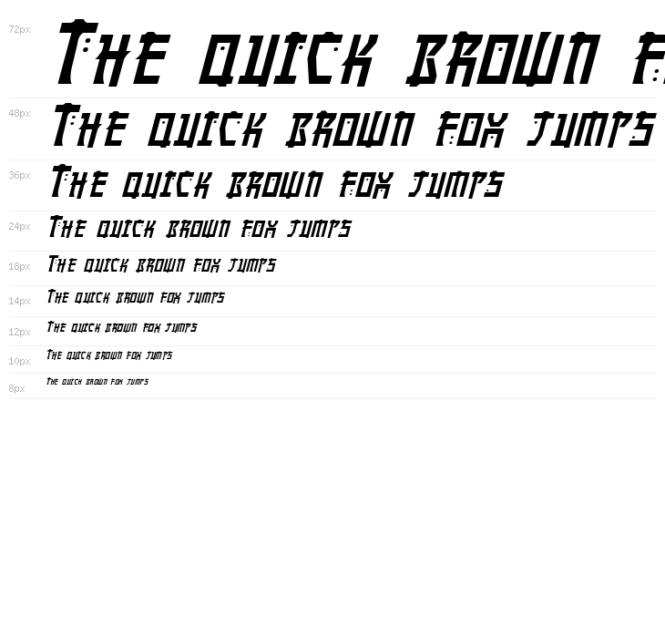 Manga Italic Waterfall