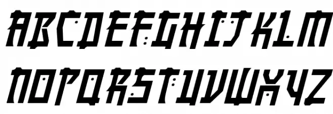 Manga Italic Caratteri MINUSCOLO
