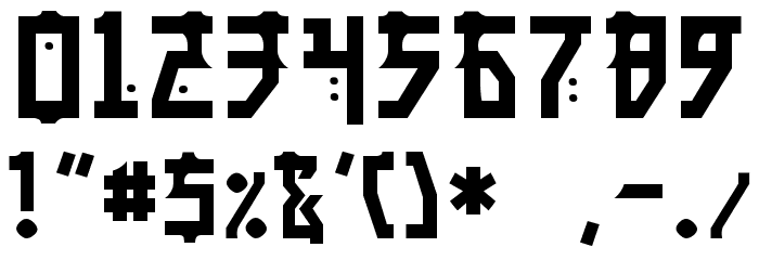 Manga Normal Font OTHER CHARS