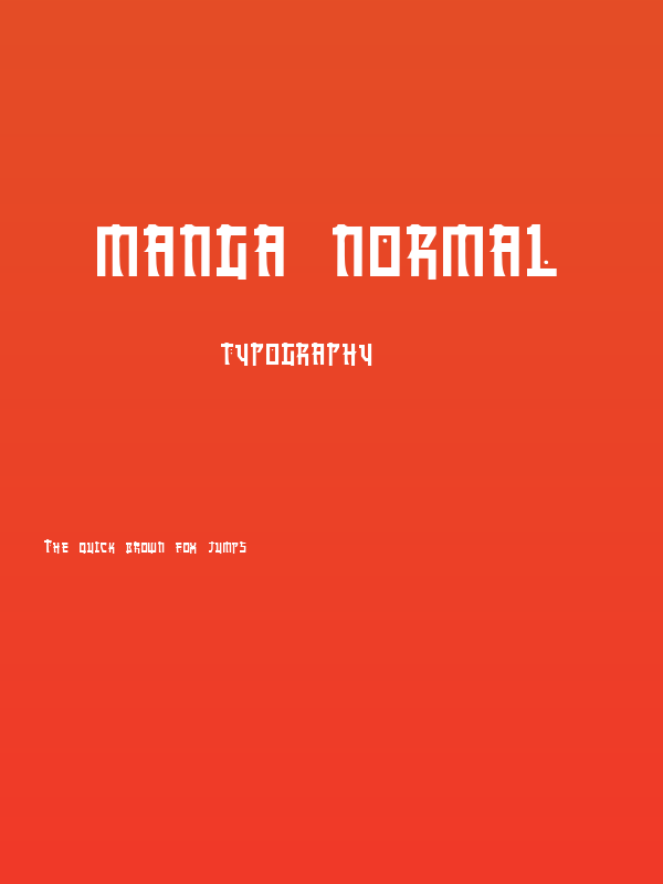 Manga Normal Poster