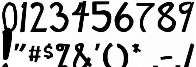 Manga Speak Bold Font OTHER CHARS