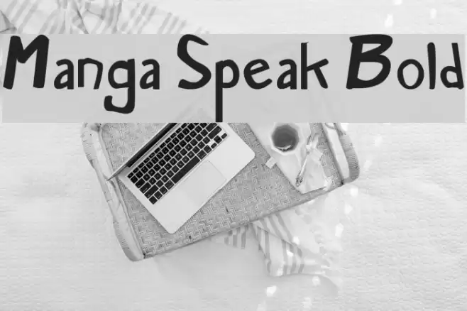 Manga Speak Bold Font examples