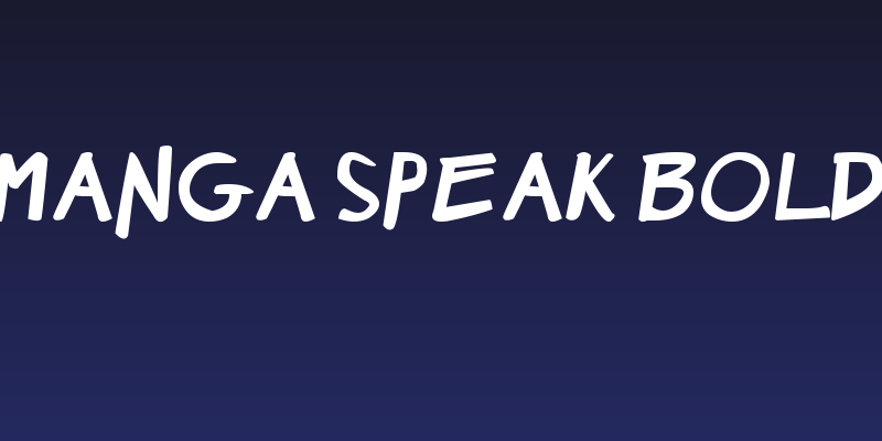 Manga Speak Bold Social Header