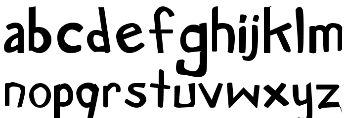 Manga Speak Bold Font LOWERCASE