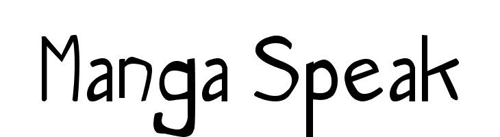 Manga Speak  Скачать бесплатные шрифты