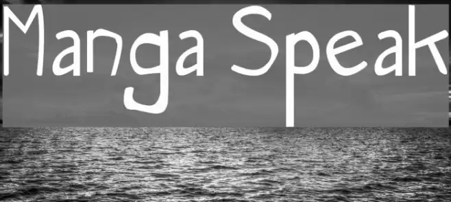 Manga Speak Font examples