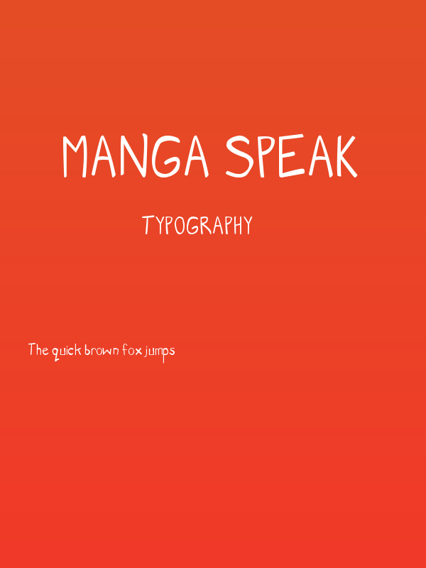Manga Speak Poster