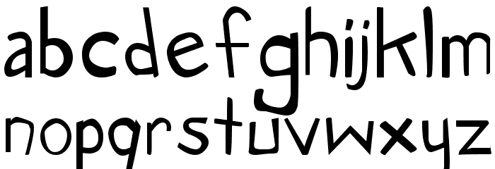Manga Speak Font LOWERCASE