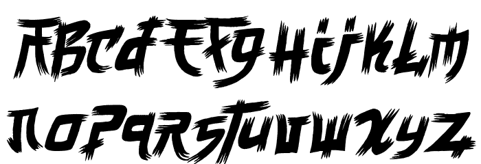 Manga Style Font LOWERCASE