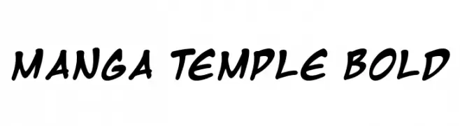 Manga Temple Bold  Frei Schriftart Herunterladen