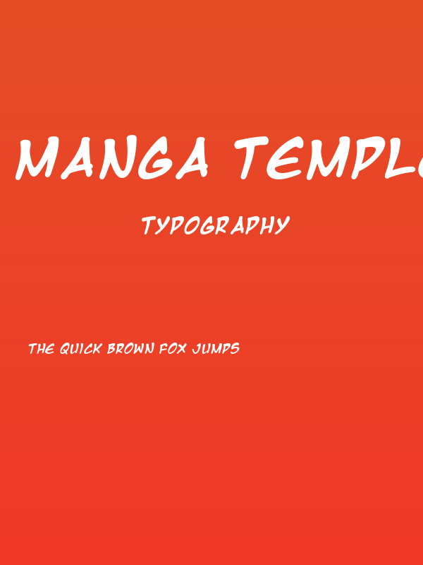 Manga Temple Bold Poster