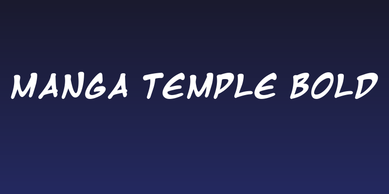 Manga Temple Bold Social Header