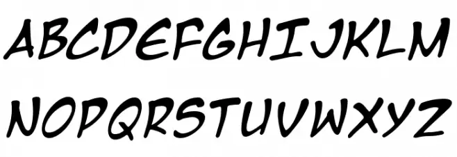 Manga Temple Italic Fonte MAIÚSCULAS