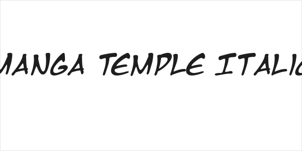 Manga Temple Italic Logo