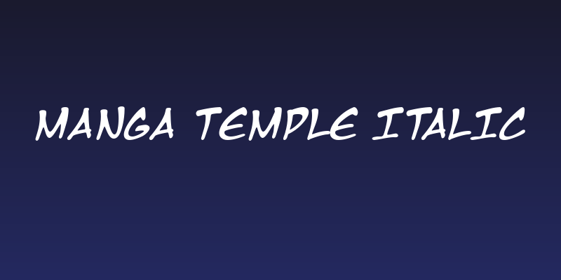 Manga Temple Italic Social Header