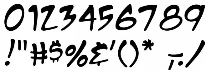 Manga Temple Font OTHER CHARS