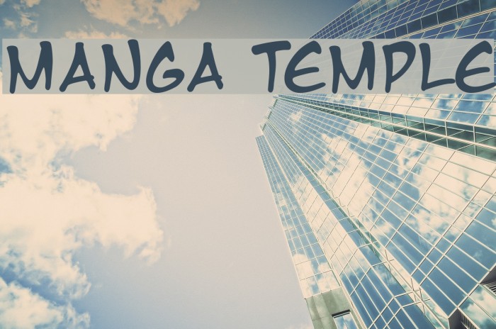 Manga Temple Font examples