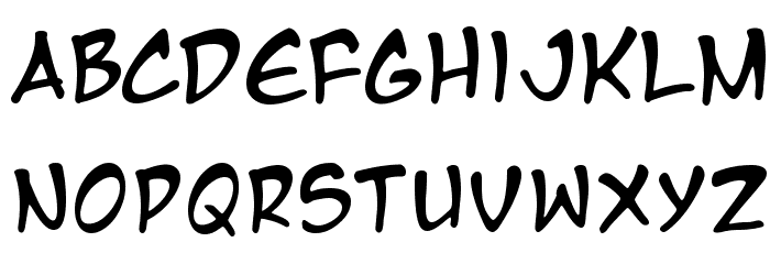 Manga Temple Font LOWERCASE