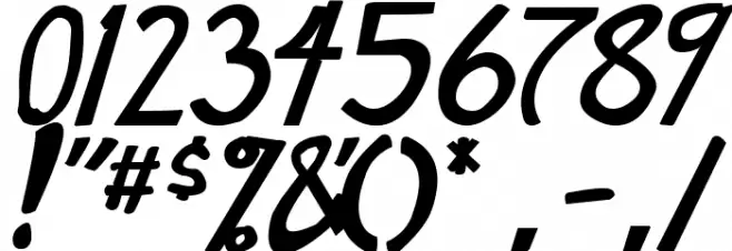 Manga speak 2 Bold Italic Font OTHER CHARS