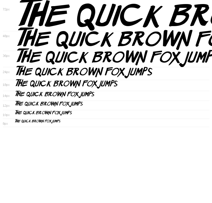 Manga speak 2 Bold Italic Waterfall