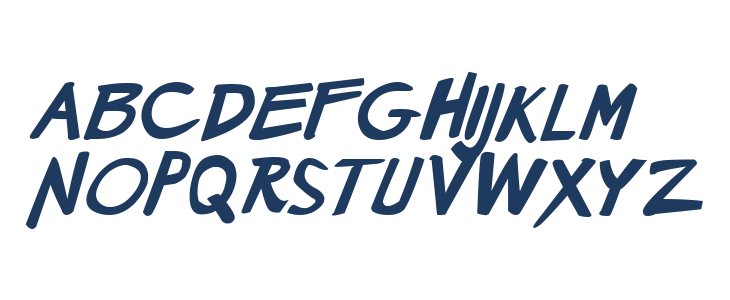 Manga speak 2 Bold Italic Lowercase