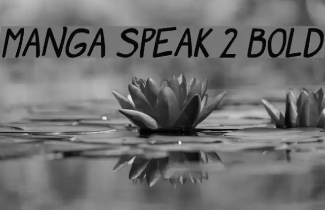 Manga speak 2 Bold フォント examples