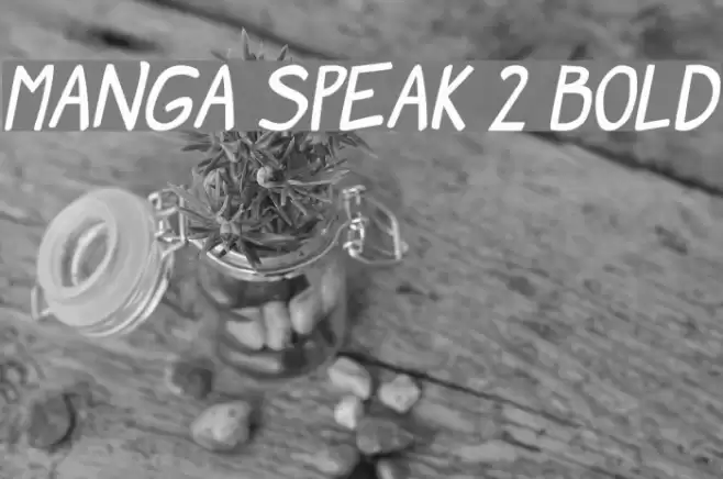 Manga speak 2 Bold フォント examples
