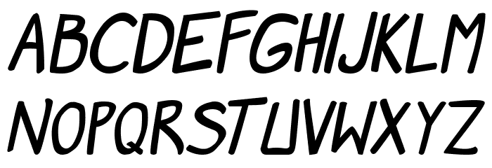 Manga speak 2 Bold フォント 小文字
