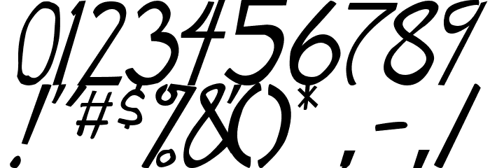 Manga speak 2 Italic Font OTHER CHARS