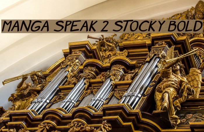 Manga speak 2 stocky Bold Font examples