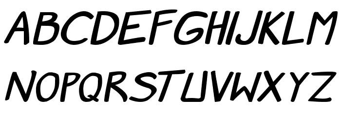 Manga speak 2 stocky Bold Font LOWERCASE
