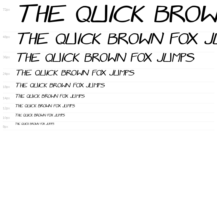 Manga speak 2 stocky Italic Waterfall