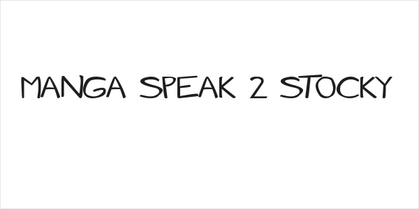 Manga speak 2 stocky Logo