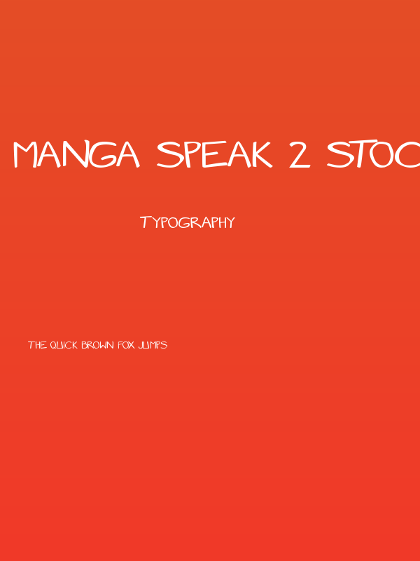 Manga speak 2 stocky Poster