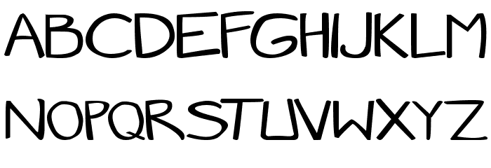 Manga speak 2 stocky Font LOWERCASE